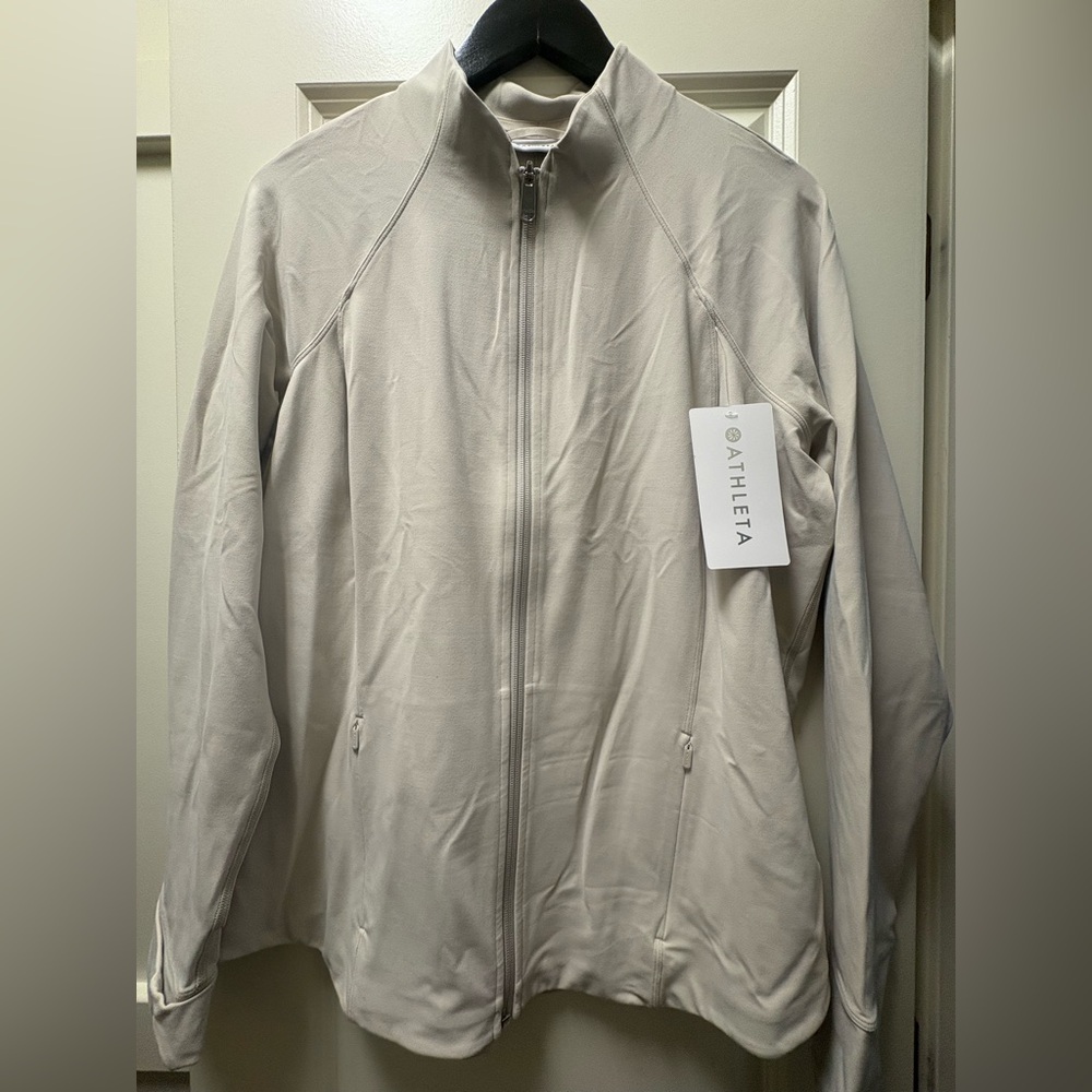 NWT Athleta Salutation Jacket cream bone 1X